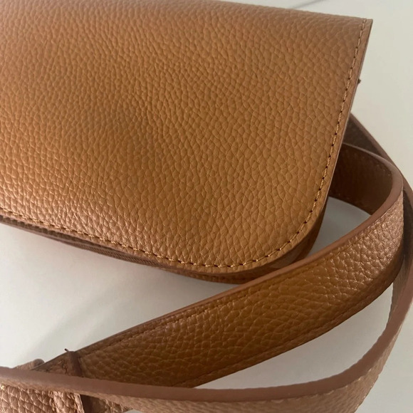 Belted Fanny Pack Belt Bag Tan Size M - Picture 3 of 11